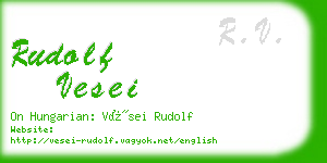 rudolf vesei business card